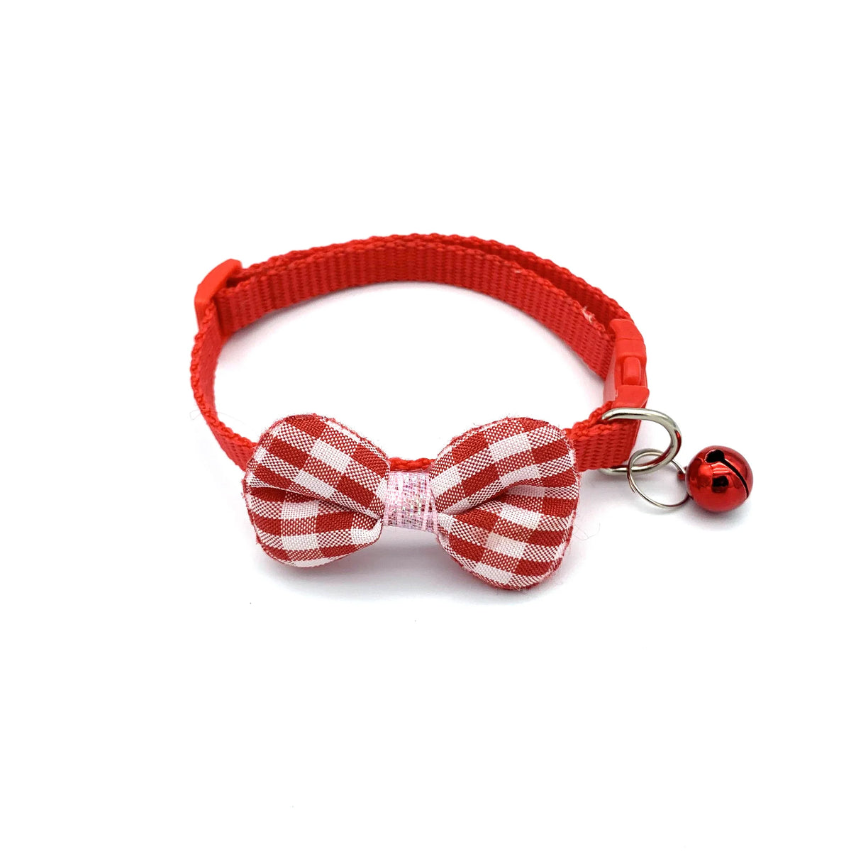 Bow Cat Collar with Bell - Soft Adjustable Kitten Collar – photo 5