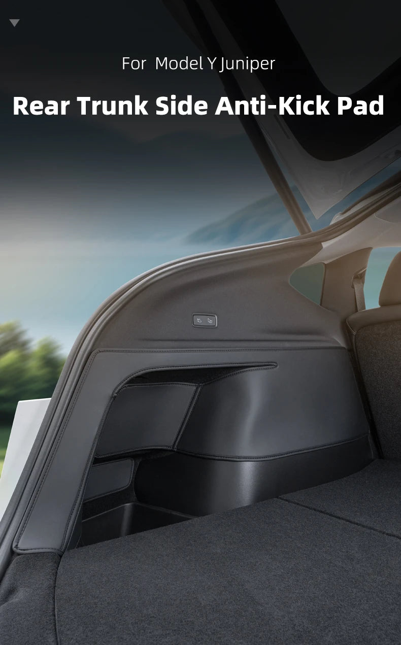 For Tesla Model Y Juniper 2026 Rear Trunk Side Anti-Kick Pad Full Coverage Protection Kit Car Anti-dirty Pad Accessorie