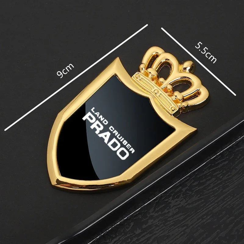 Car badge stickers side windows metal body car stickers for Toyota Prado 120 Fj150 Land Cruiser Car Accessories
