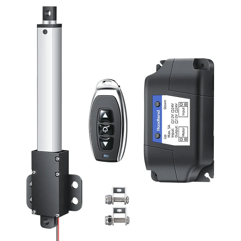 Small Linear Actuator Stroke 10-200mm Length Max Speed 150mm/s Electric Motor With wireless controller With wings installation