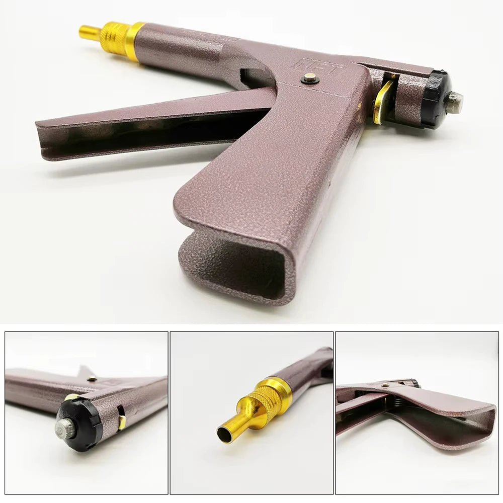Professional Tire Repair Kit Tubeless Puncture Plug Gun for Car Motorcycle Heavy Duty Mushroom Plugs Emergency Seal Tool