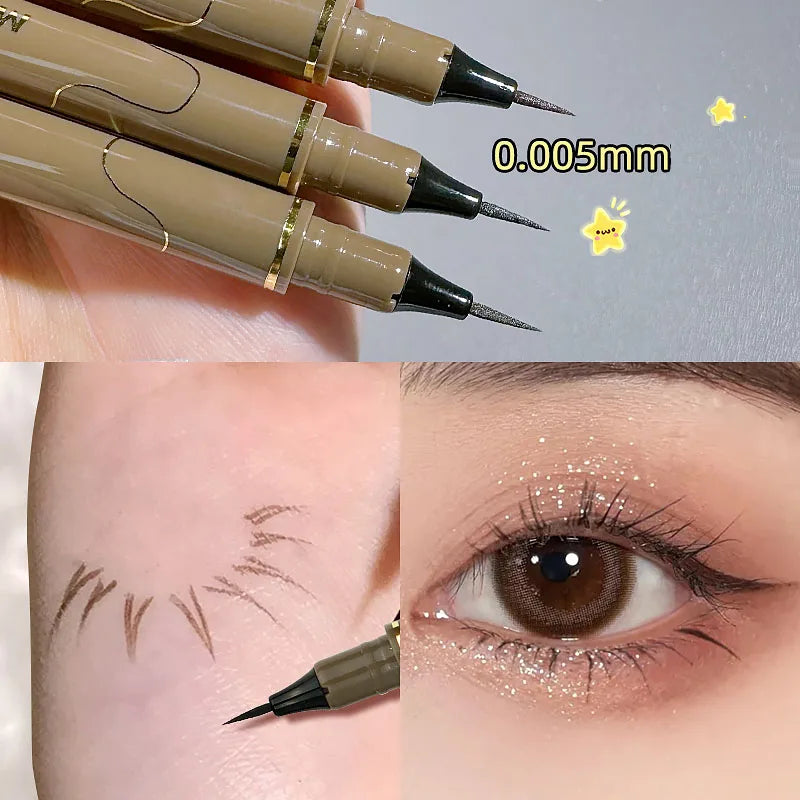 Ultra-Fine 0.005mm Liquid Eyeliner Pen – Waterproof, Quick Dry, Non-Smudge