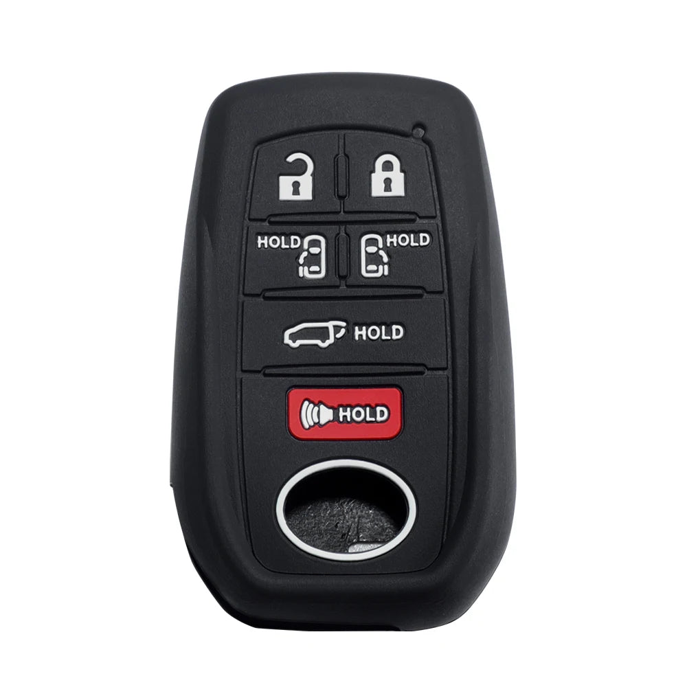 Lcyam Key Fob Cover Case Remote Protector Smooth Silicone Fits for Toyota Rav4 Corolla Camry Hilux Car Accessories Key Cover