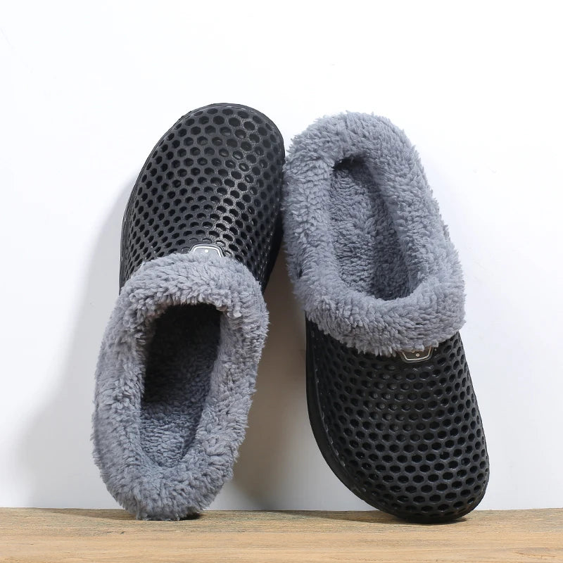 Unisex Fuzzy Mule Slippers - Fur Lined Non-Slip House Shoes - photo 11