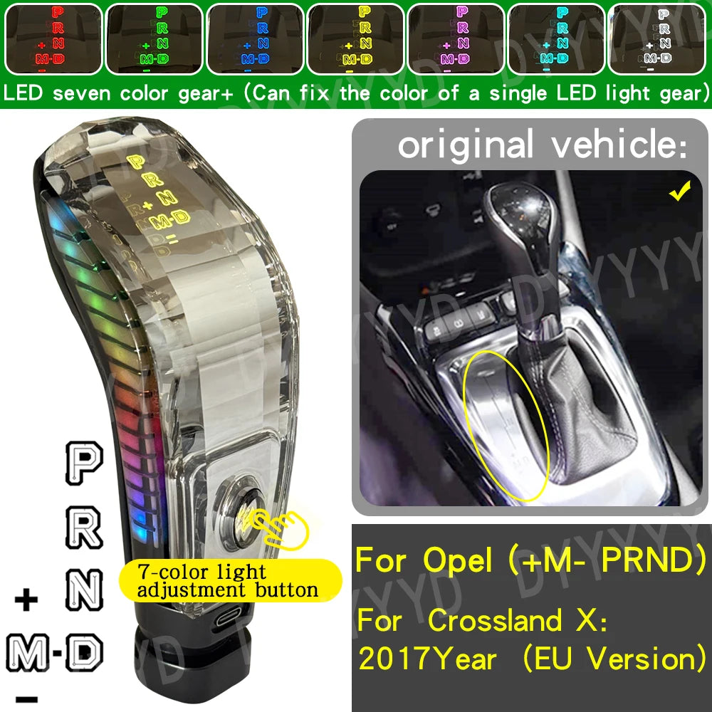 For Chevrolet Cruze Kopac Orlando Car Automatic Transmission New Leather Gear Stick Head Shift Gear Rod Shifter Gear Shift Knob