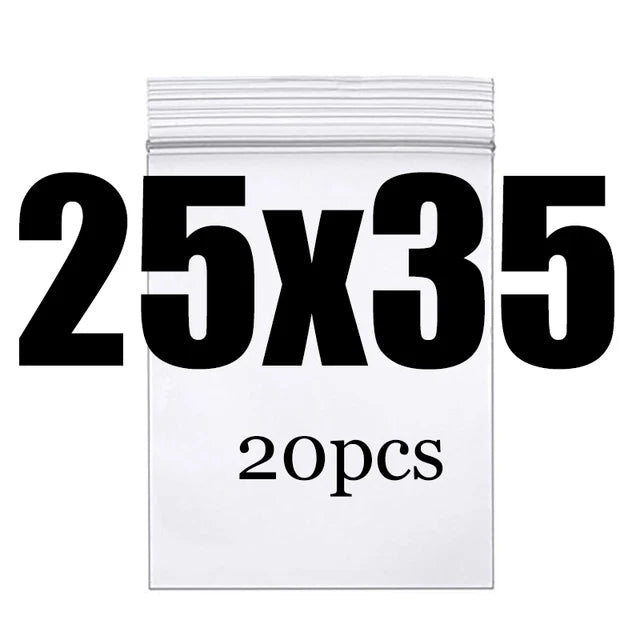 Clear Thick Zip Lock Ziplock Storage Bags Heavy-Duty Transparent Plastic Zip Package Small Jewelry Packing Reclosable Poly Pouch