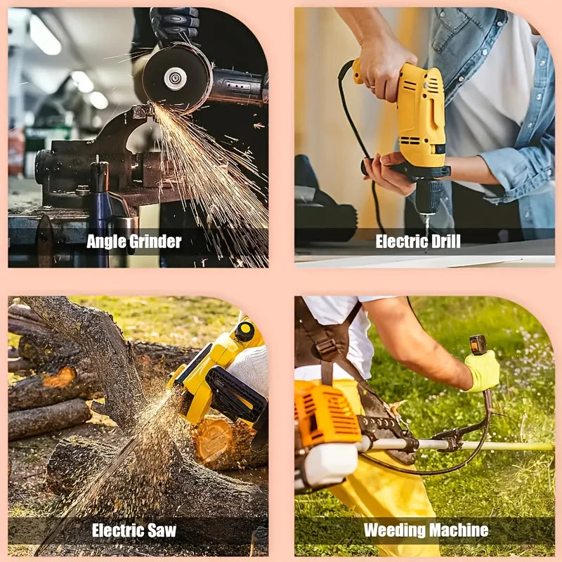 72Pcs, 18 Models, 4 Pieces of Each Model, Suitable for Various Types of Electric Tools Such as Electric Hammers, Angle Grinders, Circular Saws, Etc., Replacement Parts for Repair and Carbon Brush Replacement