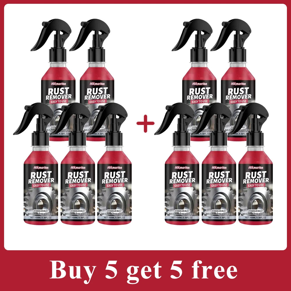 Car Rust Remover Spray, Quick Cleaner for Wheels & Exhaust Pipes, Remove Rust, Iron Powder and Stubborn Stains on Metal Surfaces