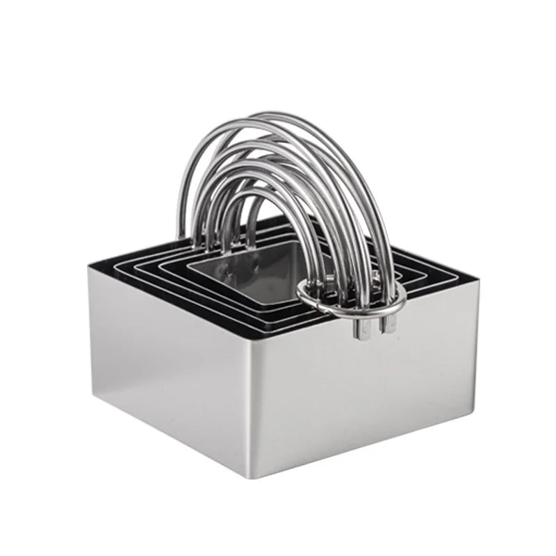 5-Piece Round Biscuit Cutter Set with Handles - Stainless Steel - photo 9