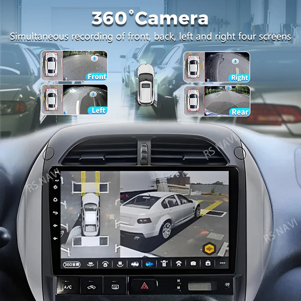 Android 16 For Toyota RAV4 2 CA20 CA20W XA20 2003 - 2005 2K QLED Stereo Car Radio Multimedia Video Player GPS 4G CarPlay