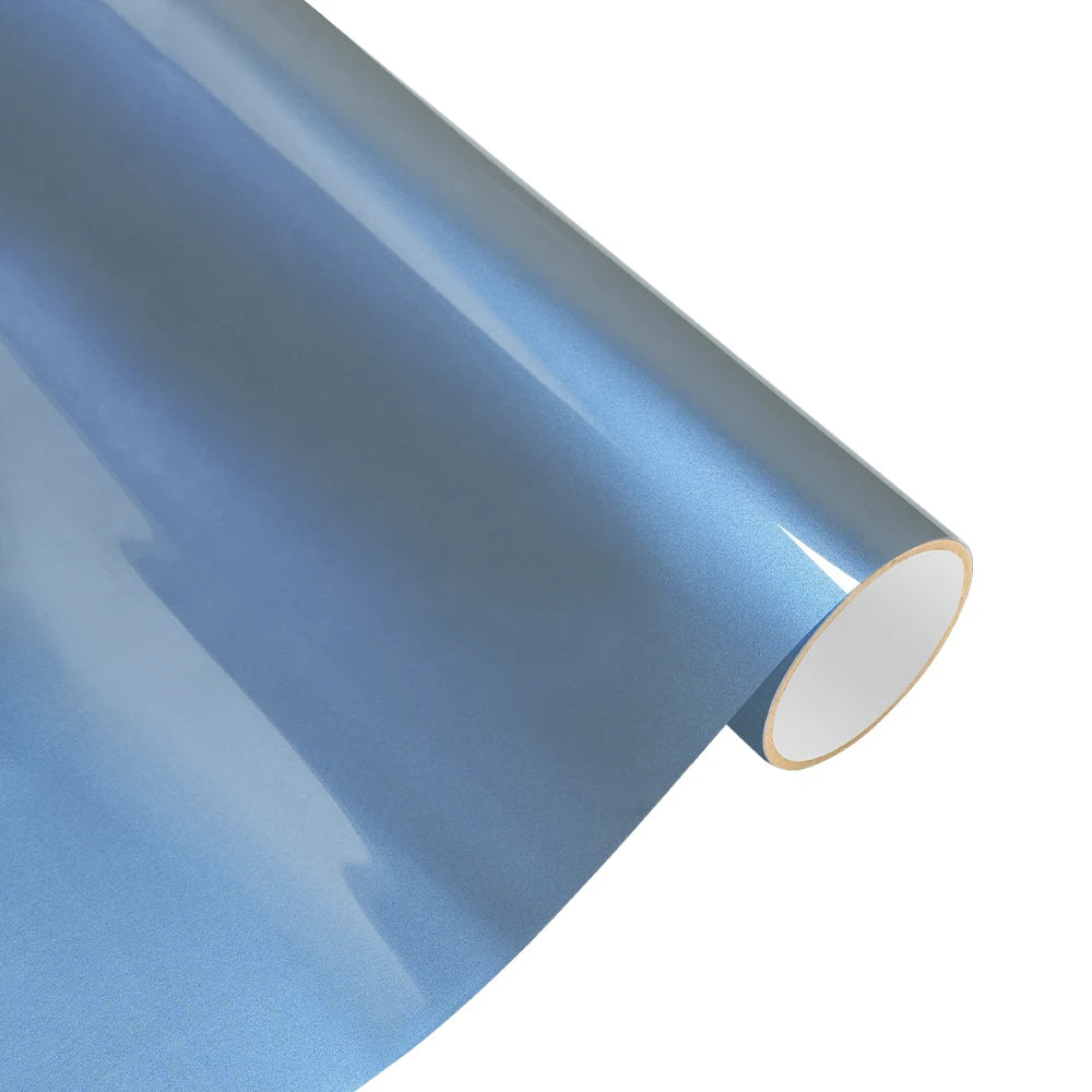 Magic Pearl Gray & Blue Car Sticker Wrap Vinyl Film Color Change PET Bubble Free Wrapping Decals Car Sticker Interior Exterior