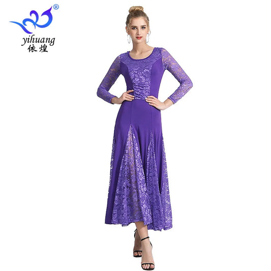 Women's grand swing waltz competition dress