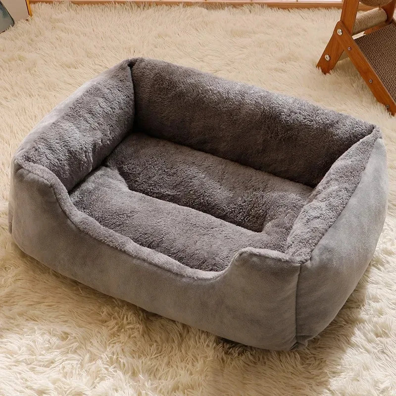 Washable Cat & Dog Bed Cushion — Breathable Winter Pet Basket