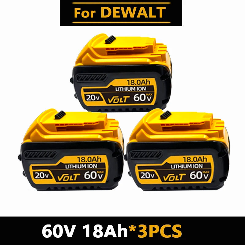 For Dewalt 18V/20V Compatible Rechargeable Tool Battery  12AH  - Fits DCB201 DCB206 DCB200 Dewalt Power Tool Replacement Battery