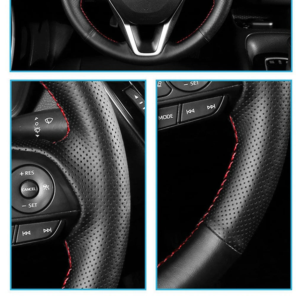 Customization Hand Sewing Microfiber Leather Car Steering Wheel Cover Accessories For Chevrolet Cruze Hatchback Sedan 2009-2014