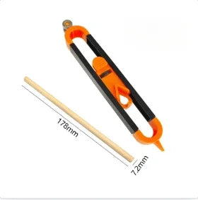 Profile Scribing Ruler with Adjustable Locking Mechanism for Irregular Contour Measurement - Precision Woodworking Gauge Tool