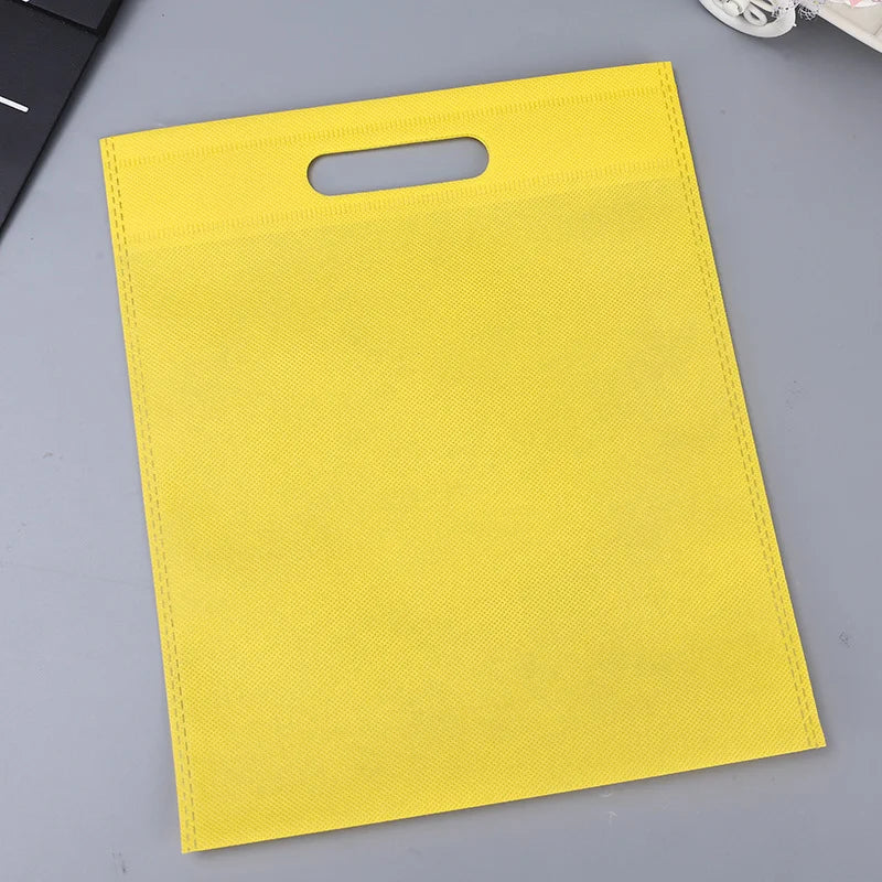 50pieces Nonwoven Storage Bags Eco-friendly and Reusable Nonwoven Shopping Bags Gifts Promotional Tote Bags