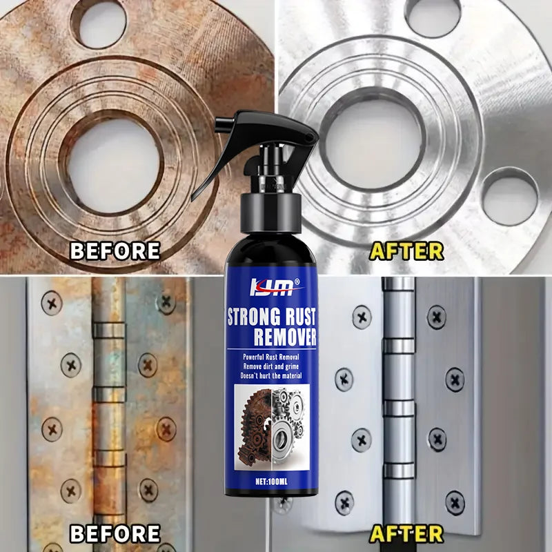 Rust Remover Spray,Dissolves Tire Rust,Protects Wheel Rims&Brake Drums,Ideal for Home Metal Surfaces,Kitchen Appliances,Car Care
