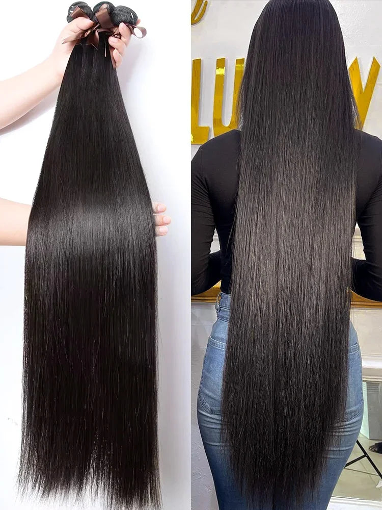 Rosabeauty Brazilian Remy Human Hair Bundles – Straight 30-40 Inch