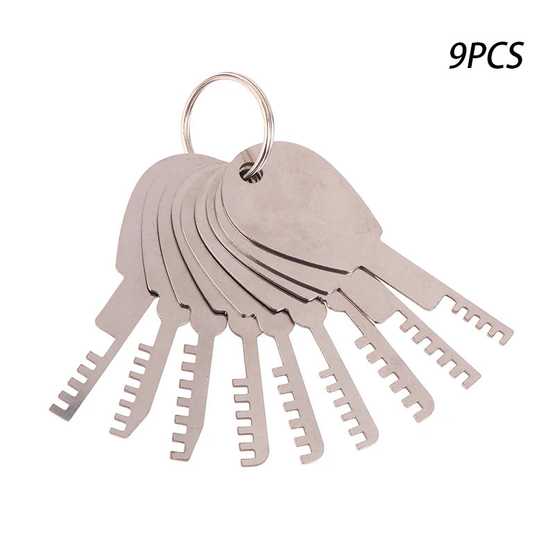 HUK  Tools Stainless Steel Comb Lock 9in1 Full Set Repair Tool