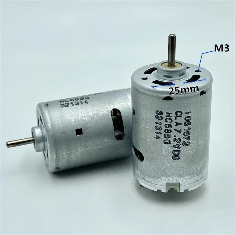 JOHNSON HC685G Micro 36mm RS-545 Motor DC 3.7V 5V 6V 7.2V 7.4V High Speed Power Electric Drill Garden Tool Engine Cooling Fan