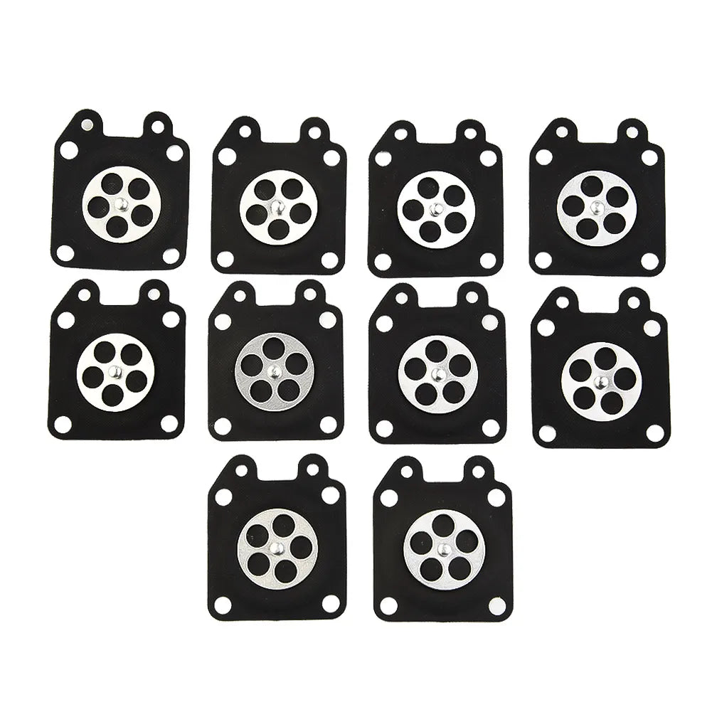 10PCS Gasket & Diaphragm For Walbro 95-526 95-526-9 95-526-9-8 Chainsaw Repair Kit Chainsaw Carburetor Metering Diaphragm