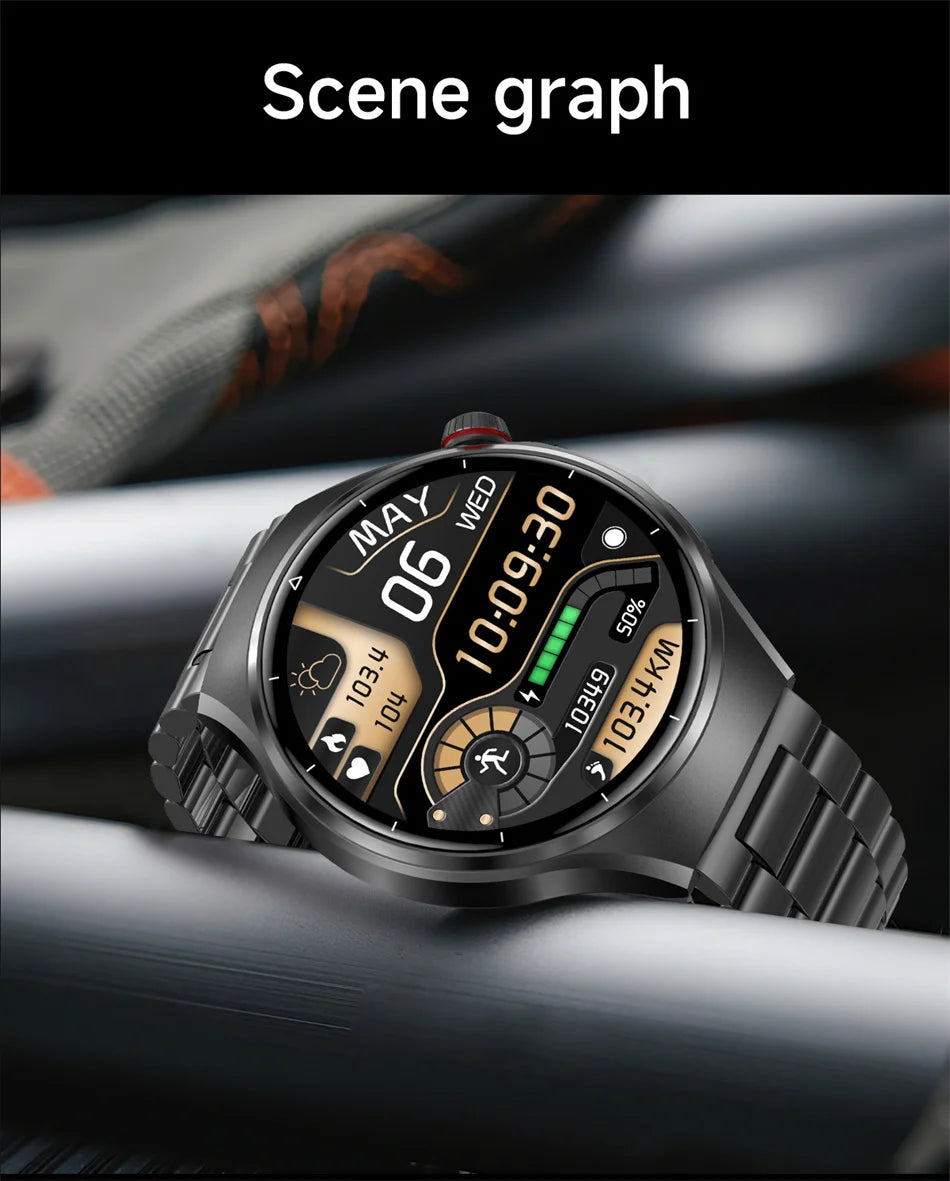 2026 G6 Max Smartwatch – 1000mAh Battery, Bluetooth Call, GPS Tracking & LED Flashlight | Men
