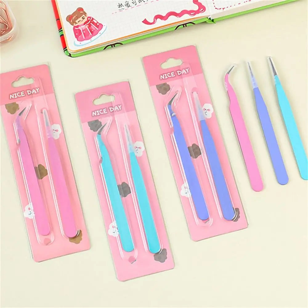 Back To School Macaroon Color Tweezers Sticker Tool DIY Decroative Sticker Tweezers Multi-Tool Practical Scrapbook