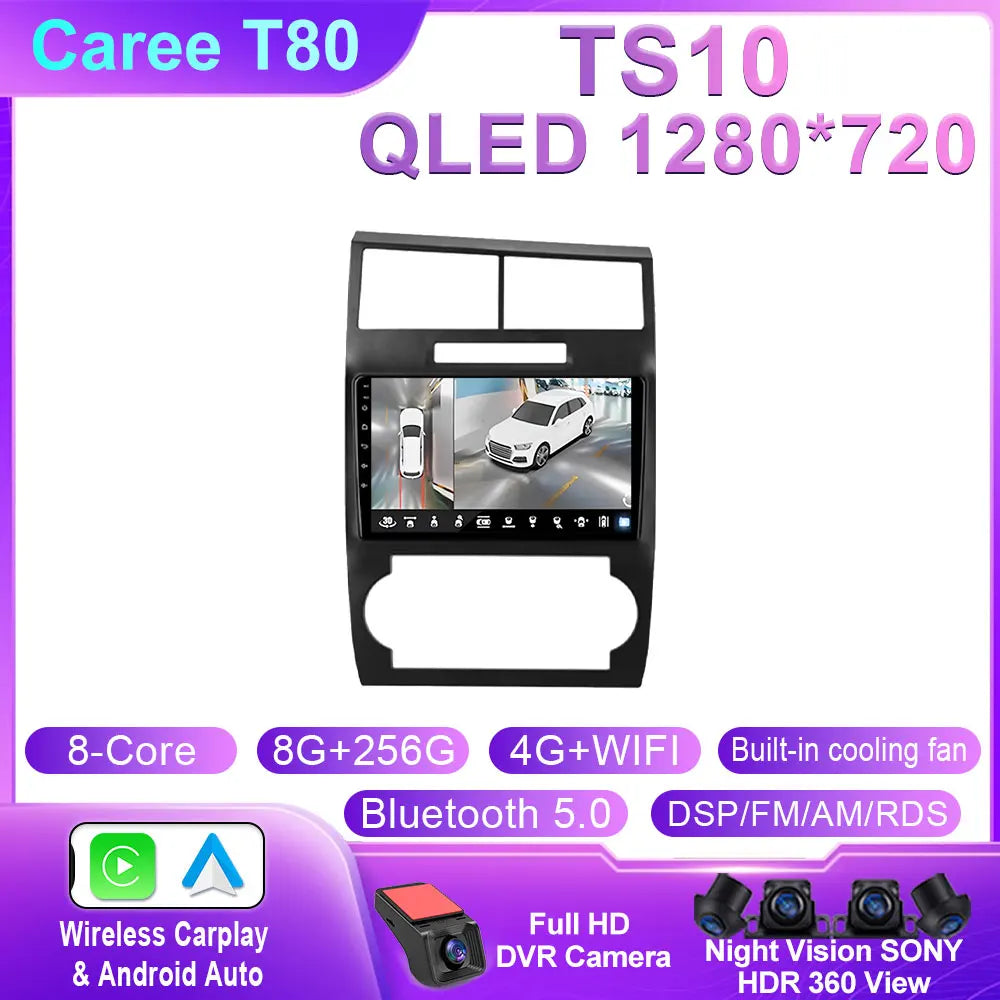 Car Radio Carplay For Dodge Charger LX 2005-2010 For Dodge Magnum 2 2003-2007 Navigation GPS Android Auto Stereo 4G Wifi No 2din