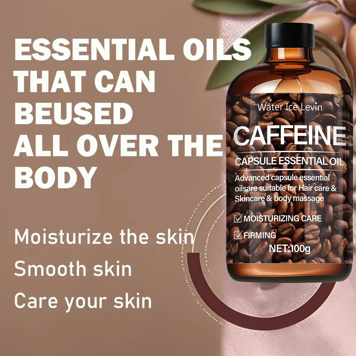 Hair Oil,High Concentration Caffeine Hair Essence,Activate Follicles,Strengthen Roots,Naturally Nourish Dry Hair,Soft Lasting Shine