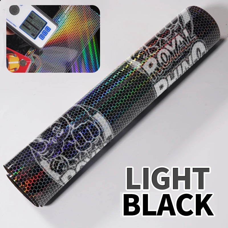 Car Motorcycle Vinyl Wrap Foil Laser Honeycomb Headlights Taillight Tint Film Modify color changing stickers Car styling