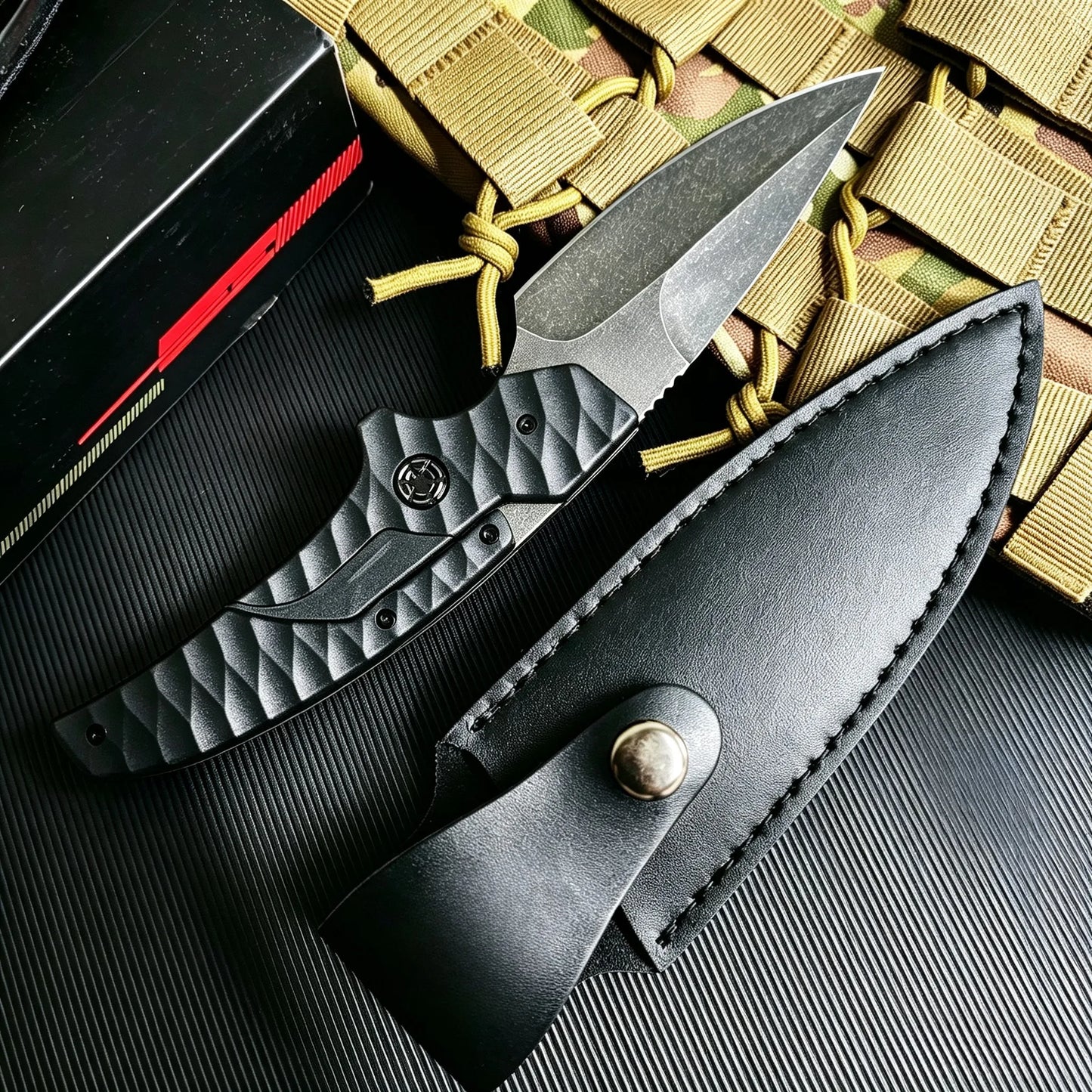 2-in-1 Tactical Folding Knife, Pocket Knife, Ideal for Outdoor Hunting, Camping, and Survival—The Perfect Gift