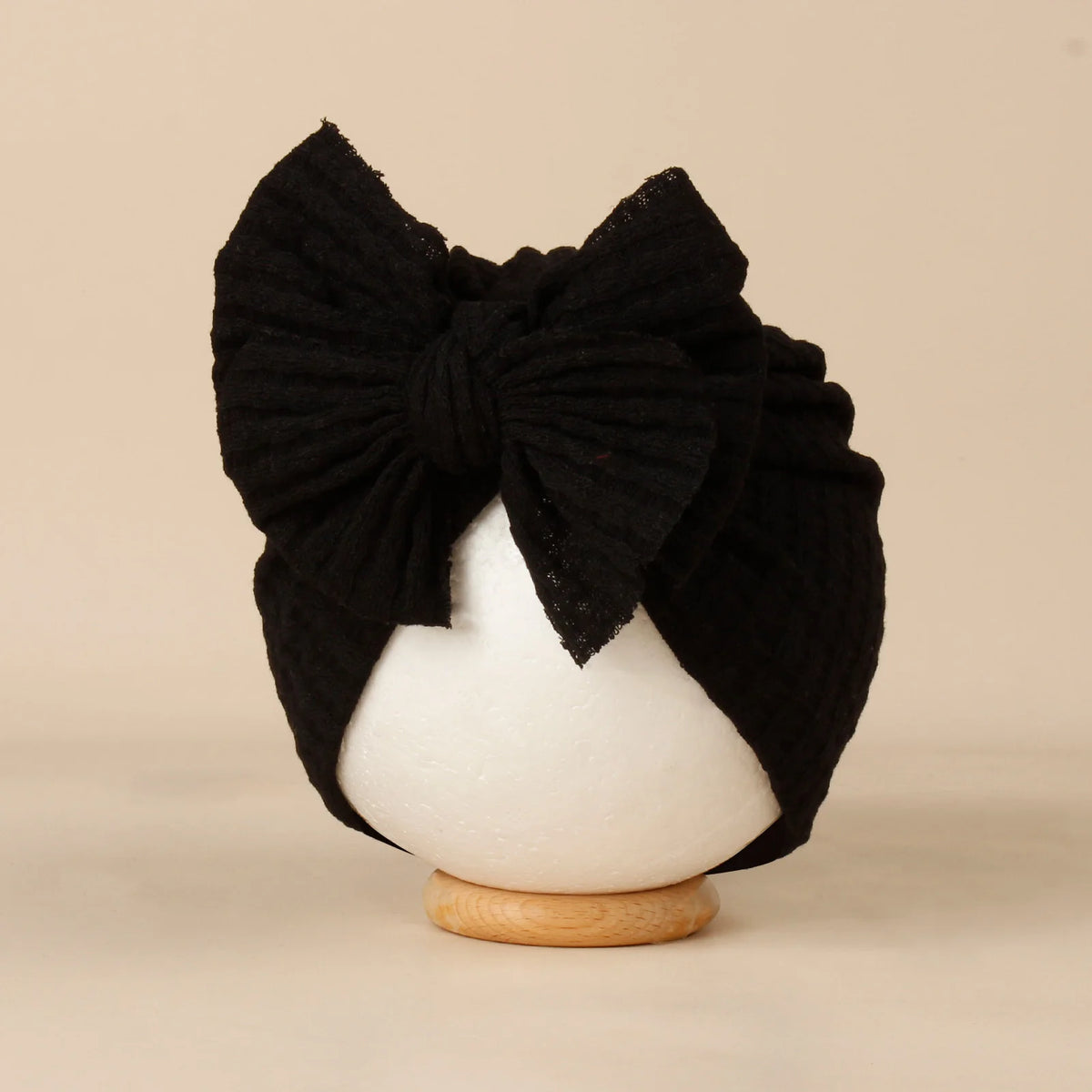 Baby Girl Bow Knit Turban Hat - Soft Newborn Beanie - photo 5