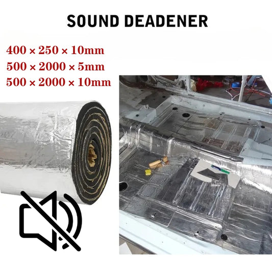 Car Sound Deadening Foam Mat, 5 mm or 10 mm - Two Sheet Sizes