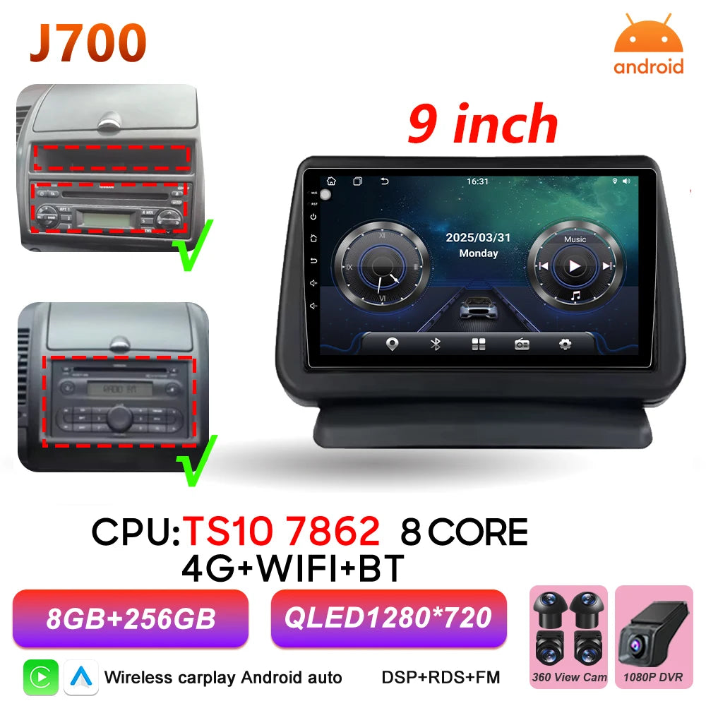 Android 16 Auto Car Radio For Nissan Note 2004 2005 2006 2007 2008 - 2012 Carplay Multimedia Player GPS Navigation DSP BT Stereo