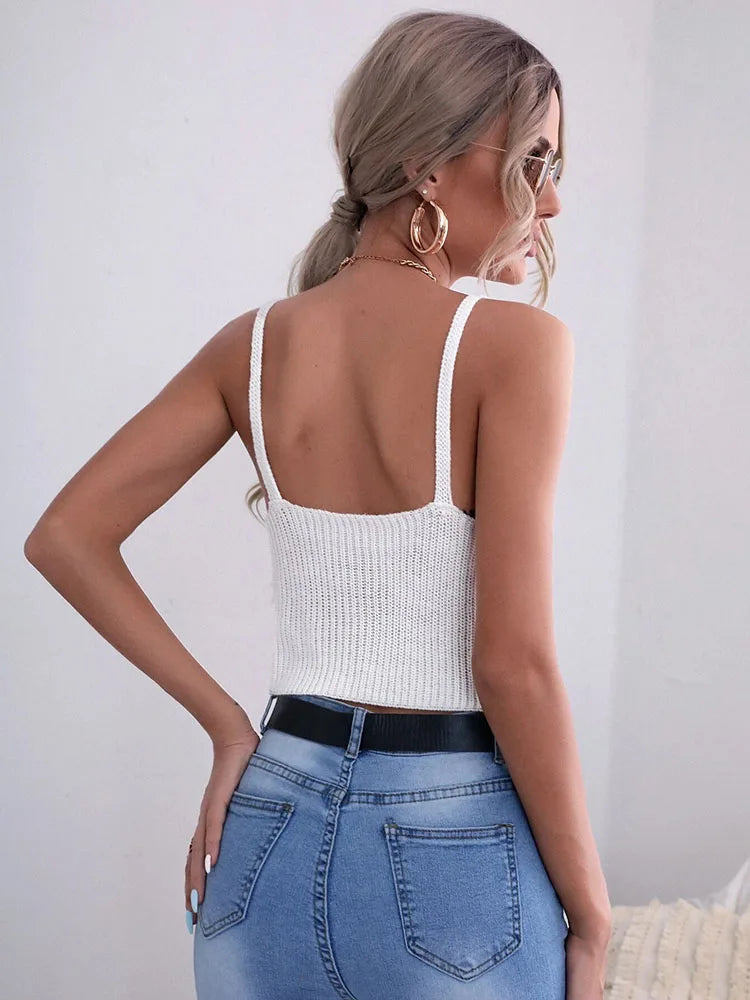 Women's irregular hem knit camisole — view 2 of 13