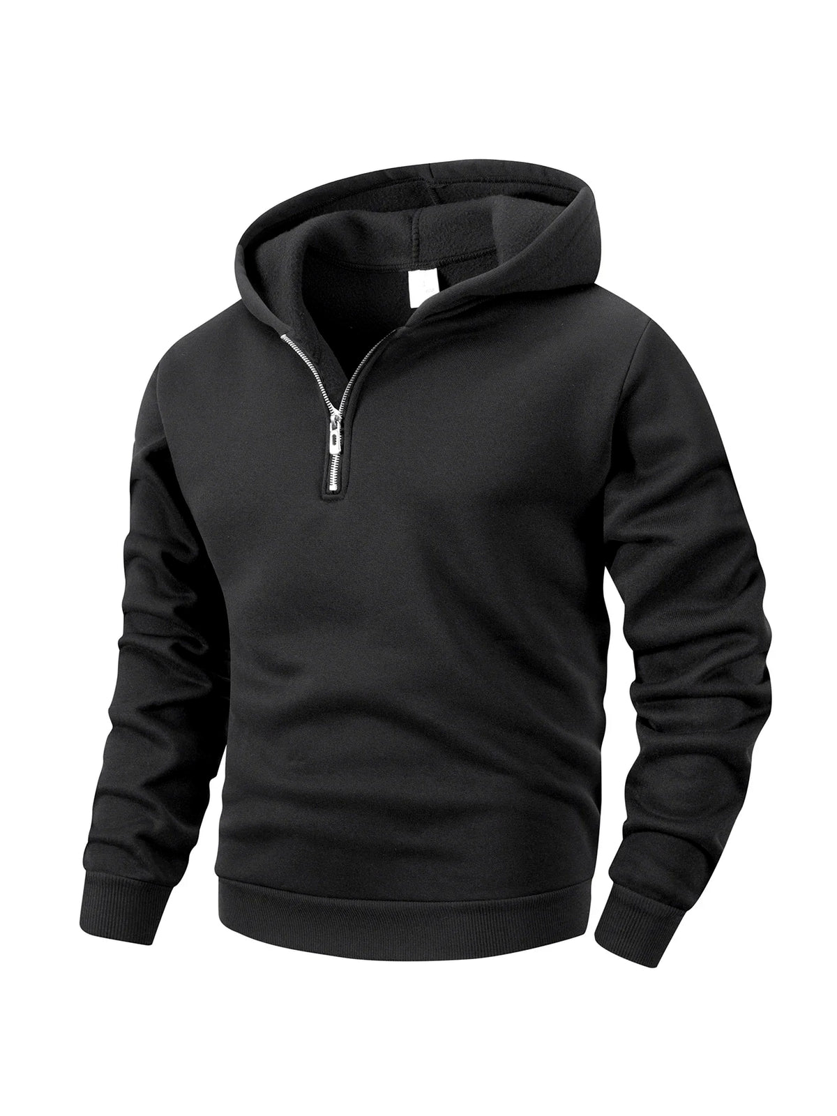 Men's Half-Zip Sweatshirt, Solid Casual Pullover