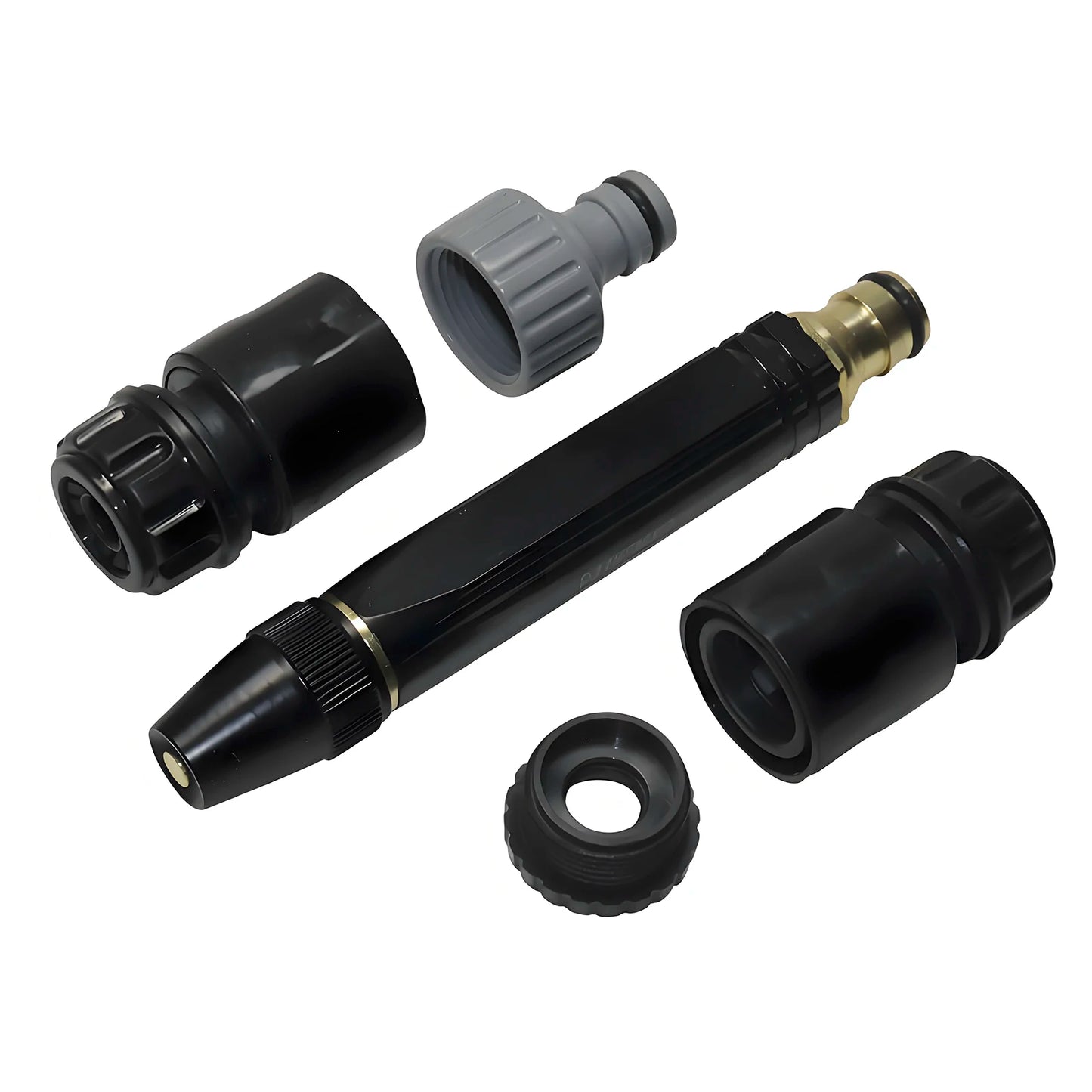 4-piece set Adjustable Car Wash Water Gun High Pressure Metal Car Wash Straight Nozzle Washer Spray Sprinkler Car Washing Tool