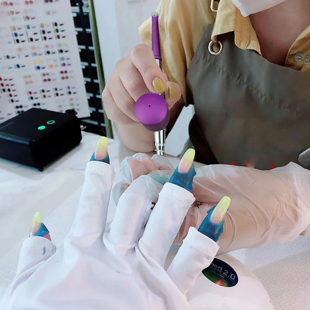 Portable Airbrush Nail With Compressor Airbrush Rechargeable Wireless Handheld Spary Gun for Nails Art Painting Craft