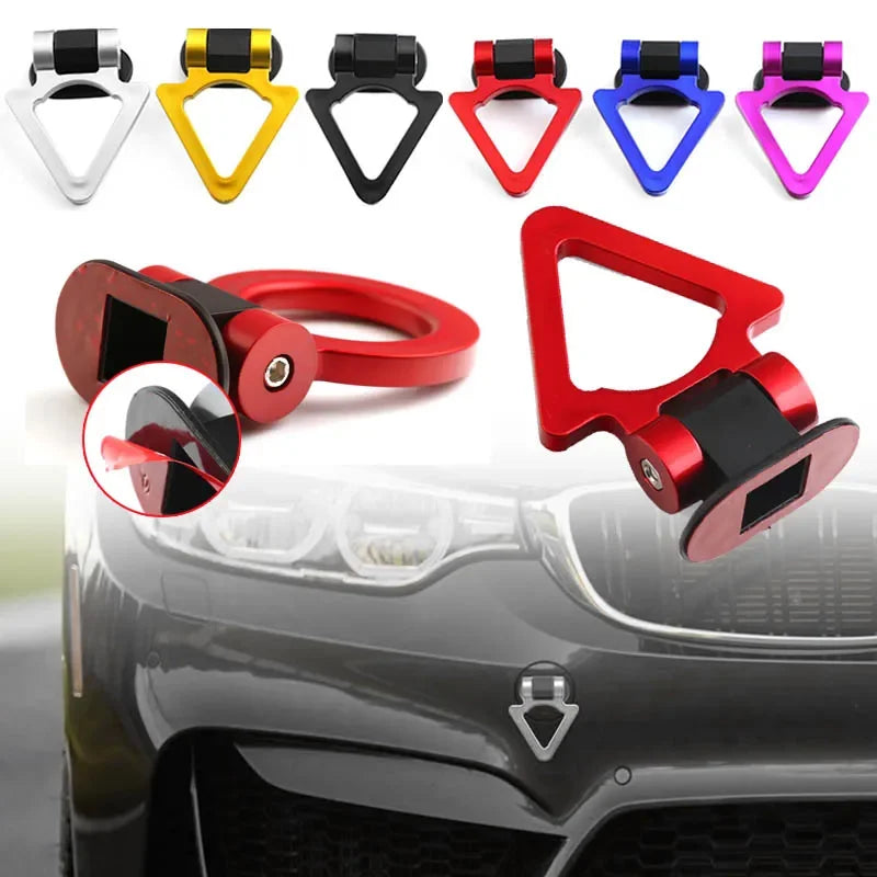 2 Car Style Trailer Hooks Designs，Decorative Car Sticker,Front Rear Trailer,Racing Ring Simulation,Vehicle Trailer Hook
