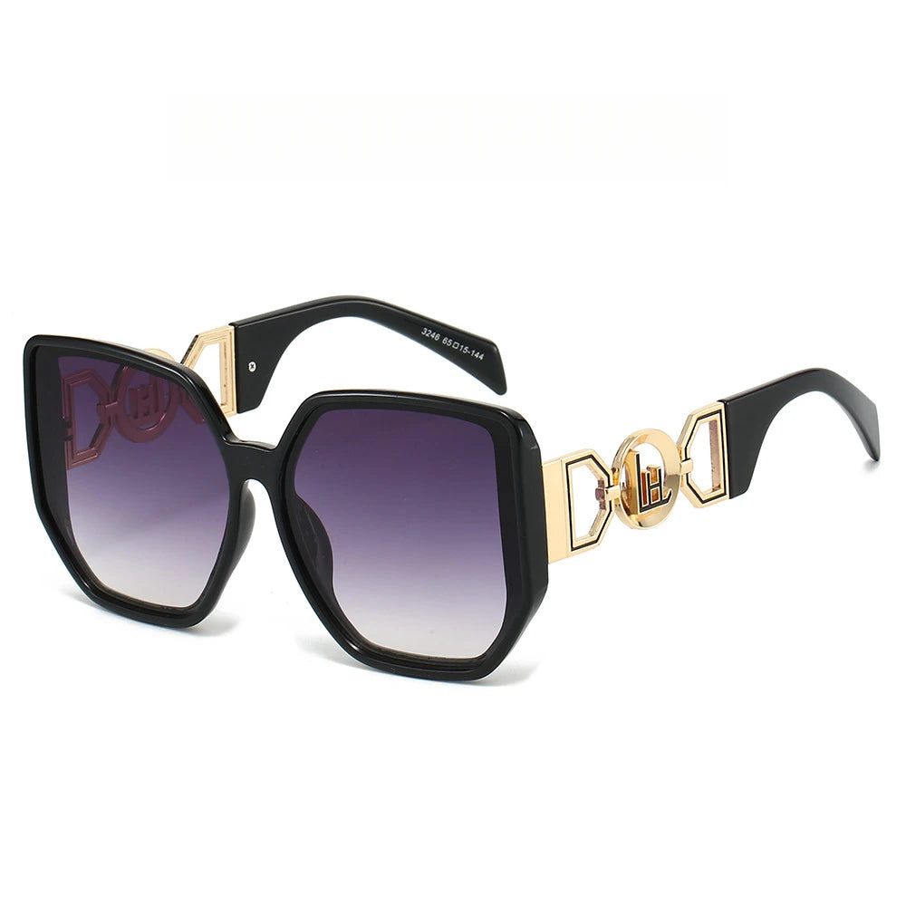 Large Cat Eye Sunglasses for Women — Cut-Out Frame, UV400