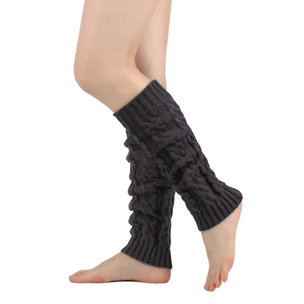 Women's Long Crochet Leg Warmers - Ankle to Knee Knit Boot Covers - photo 7