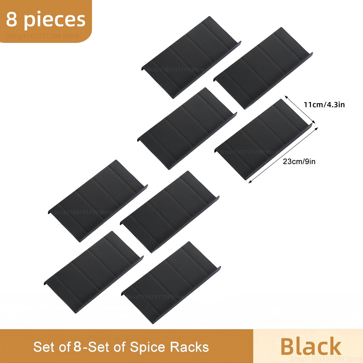 Tiered Spice Drawer Insert - Adjustable Rack in 2, 4 or 8 Pieces - photo 8