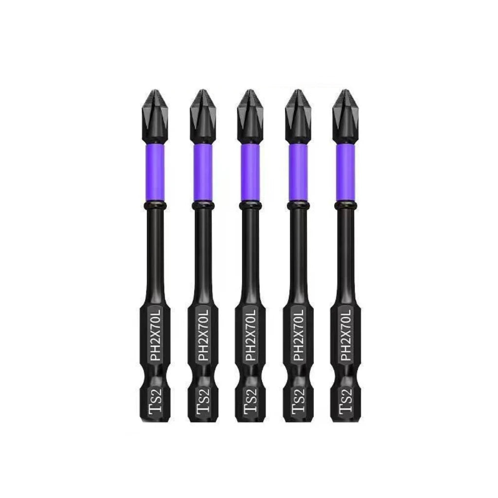 PH2 Impact Driver Bit Set 5-60PCS – Magnetic Cross Screwdriver Alloy Steel Non-Slip Drill Bits