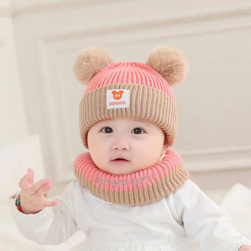 Baby Bear Knit Hat & Scarf Set - Crochet Winter Bonnet for Toddlers - photo 7