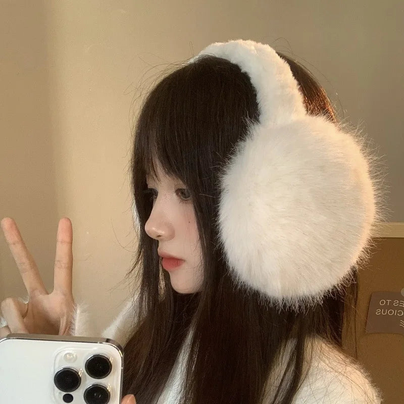 2024 Fashion Autumn Winter Earmuffs Women Men Warm Cute Plush Solid Color Ear Muffs Outdoor Cold Protection Ear-Muffs Ear Cover