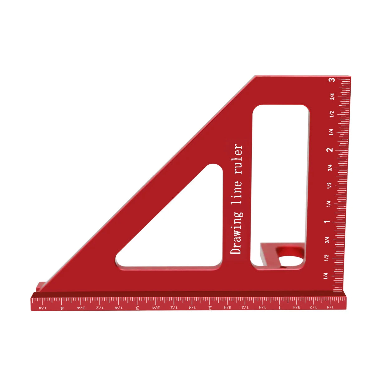 Carpenter Square -Woodworking Square Protractor Aluminum/Plastic Ruler 3D Multi Angle 45/90 Degree Layout Measuring Ruler