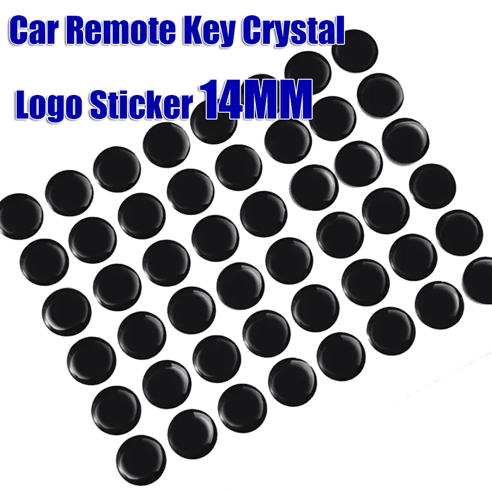 10/30/50pcs 14MM Car Remote Key Crystal Logo Sticker Epoxy for KEYDIY KD XHORSE VVDI Remote Control for BMW/Ford/Toyota/BENZ