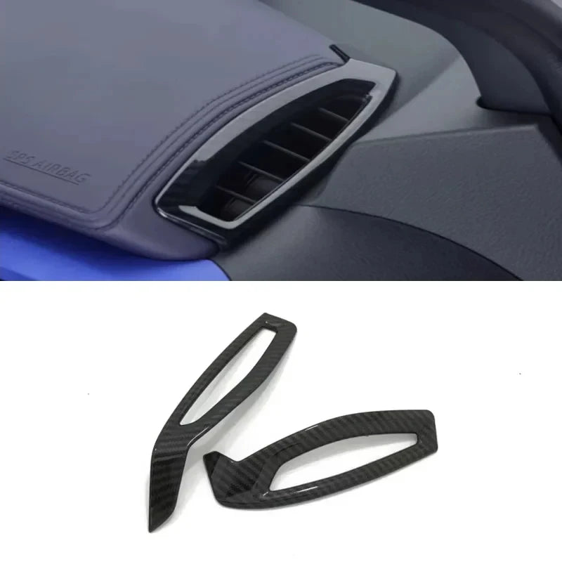 For Toyota C-HR AX10 CHR 2017-2023 Carbon Fiber Texture Window Switch Lift Panel Air Outlet Protective Cover Interior Accessorie
