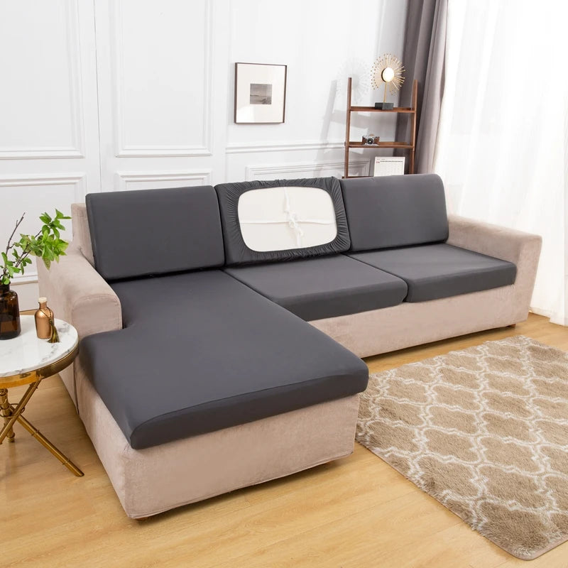 Summer Silk Spandex Seat  Sofa Cushion Cover Pad Protect 2026 Living Room Couch Slipcover 1 2 3 4 Seater Sofa Seat Covers